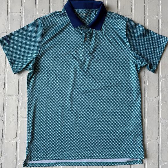 Bonobos Men's Golf Performance Polo Short Sleeve Shirt Sail Boat Pattern sz L - Picture 1 of 6